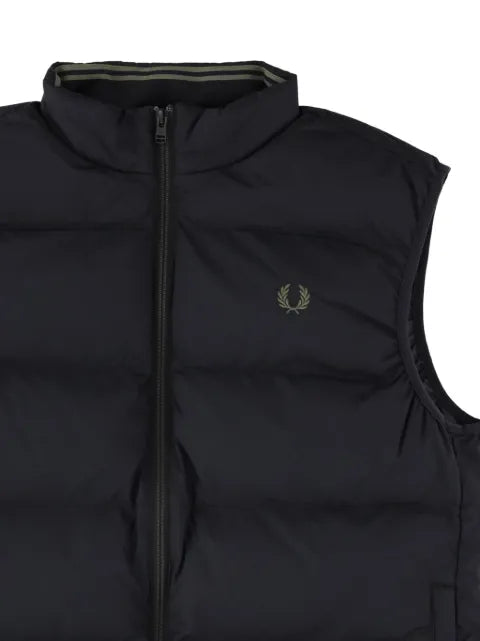 Fred Perry quilted logo-embroidered gilet