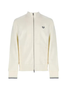 Fred Perry logo-embroidered zip-up sweatshirt