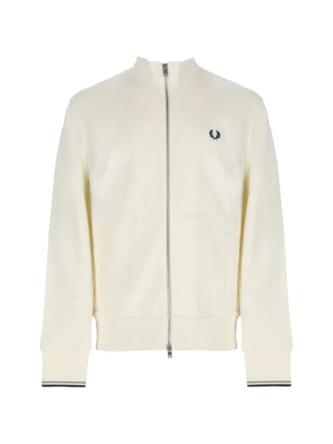Fred Perry logo-embroidered zip-up sweatshirt