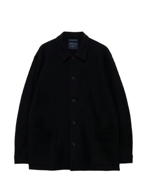 Yohji Yamamoto button-up patch-pocket jacket