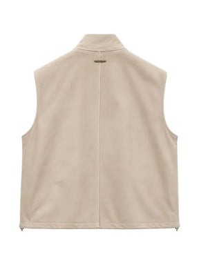 Tombolini high-neck zip-up gilet