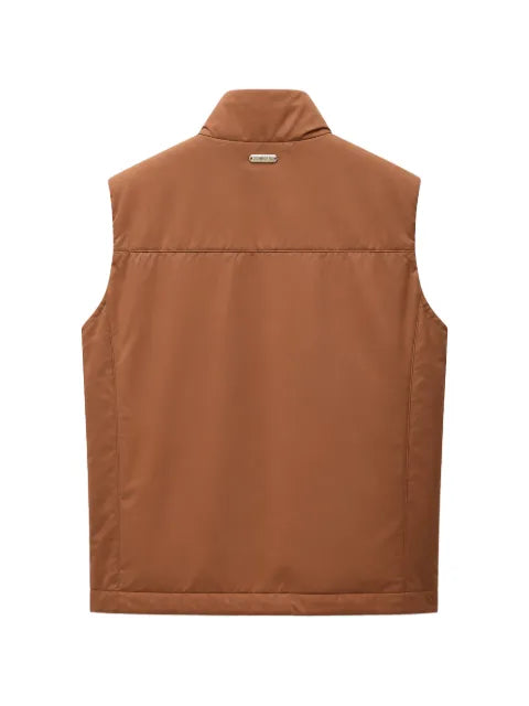 Tombolini logo-plaque zip-up gilet