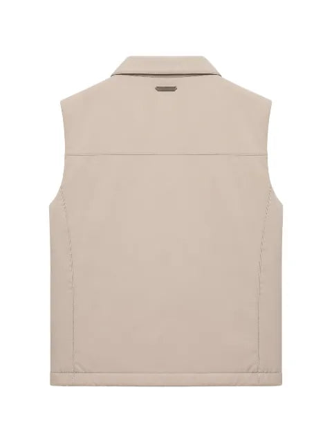 Tombolini logo-plaque zip-up gilet