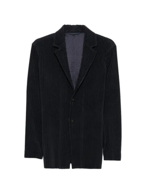 Homme Plissé Issey Miyake pleated notch-lapel blazer