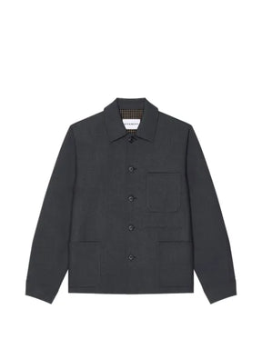 Givenchy overshirt in wool with checked reverse