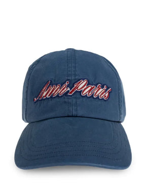 AMI Paris Baseballkappe mit Logo-Stickerei