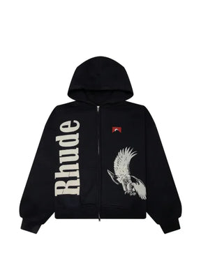 RHUDE Eagle Pass logo-print hoodie