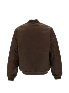Ceccarelli 7072 New zip-up ribbed-trim bomber jacket