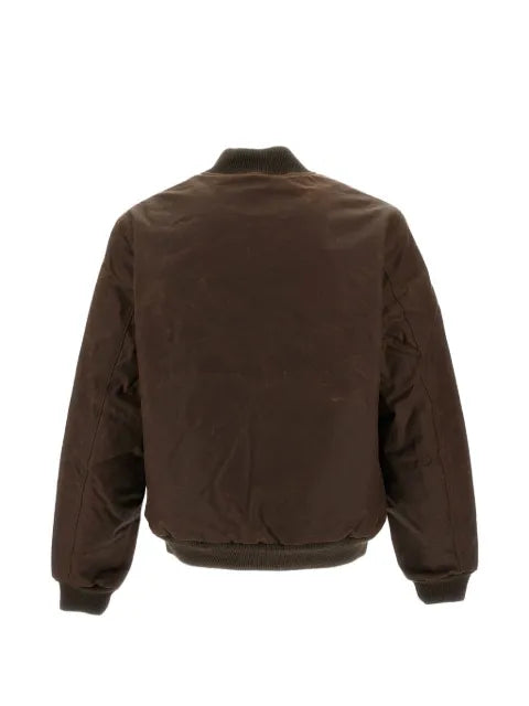 Ceccarelli 7072 New zip-up ribbed-trim bomber jacket