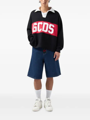 GCDS logo-print long-sleeve sweatshirt