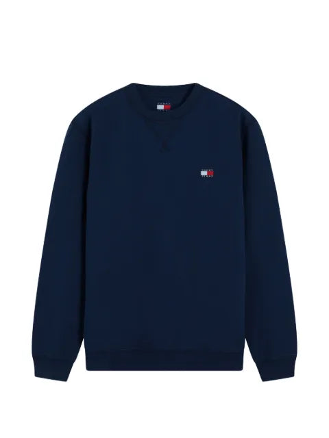 Tommy Hilfiger logo-patch crew-neck sweater
