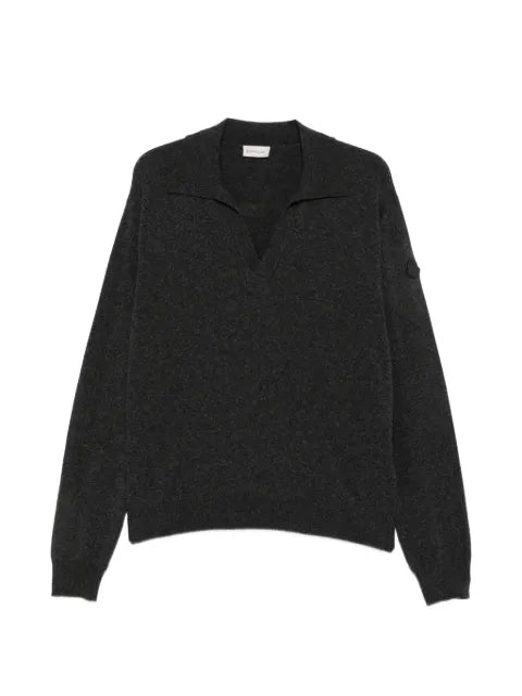 Moncler logo-patch polo sweater