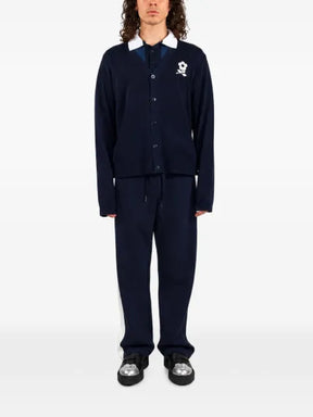 Maison hideout logo-print button-up cardigan