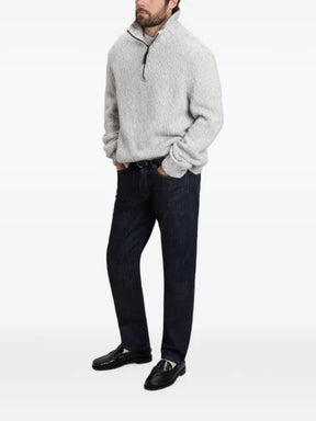 Woolrich half-zip chunky-knit sweater
