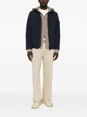 Stone Island logo-patch zip-up jacket