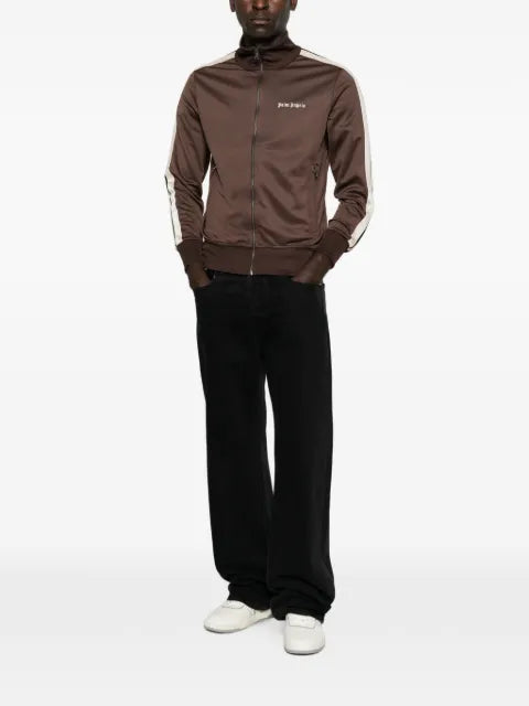 Palm Angels logo-print side-stripe jacket