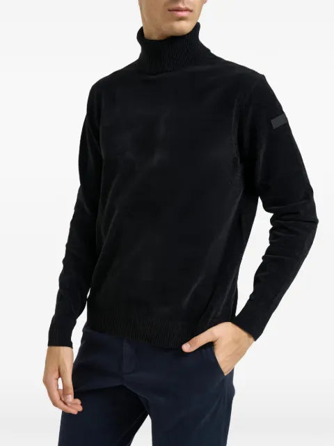RRD roll-neck chenille-texture sweater