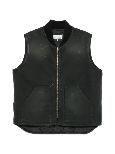 Maison Margiela paint-splatter gilet