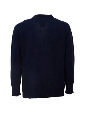 AMARANTO  distressed V-neck cardigan