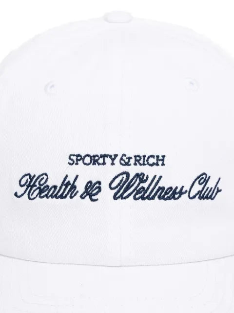 Sporty & Rich H&W Club Baseballkappe mit Logo-Stickerei