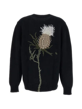 Barrie Scottish flower-motif sweater