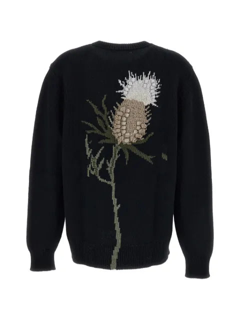 Barrie Scottish flower-motif sweater