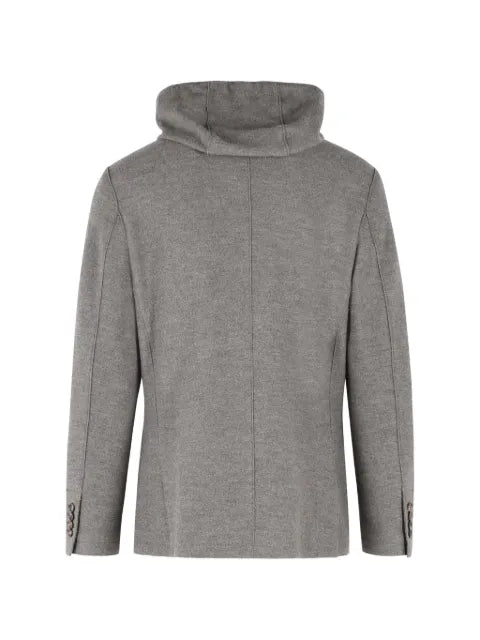Eleventy hooded single-breasted blazer