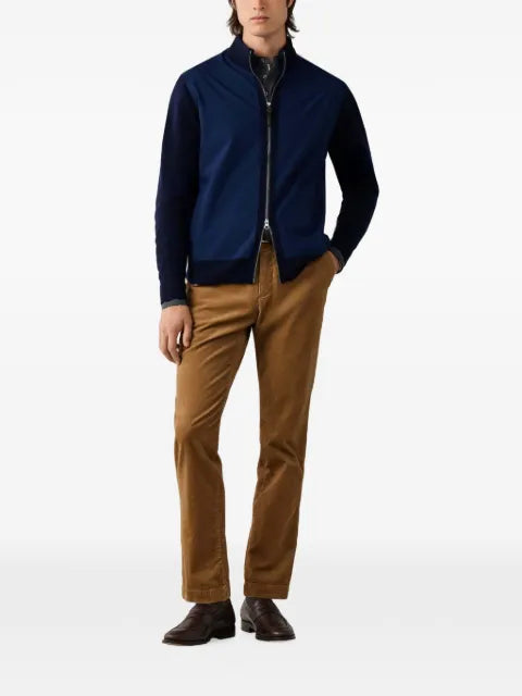 Hackett London hybrid zip-up jacket