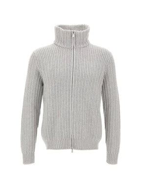 Gran Sasso ribbed-knit zip-up cardigan