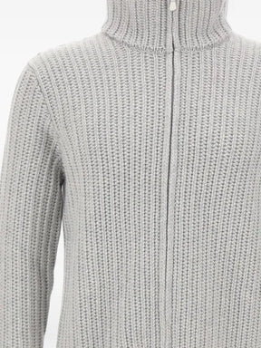 Gran Sasso ribbed-knit zip-up cardigan
