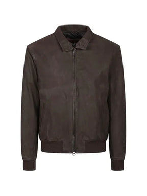 Stewart zip-up leather jacket