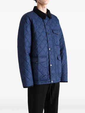 Barbour Hornby quilted corduroy-collar jacket