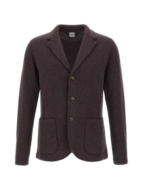 Eleventy knit patch-pocket blazer 