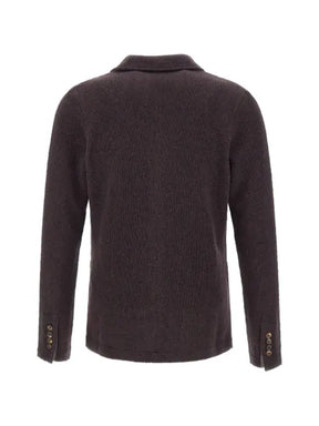 Eleventy knit patch-pocket blazer 