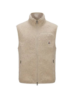 Moncler logo-patch brushed-effect gilet