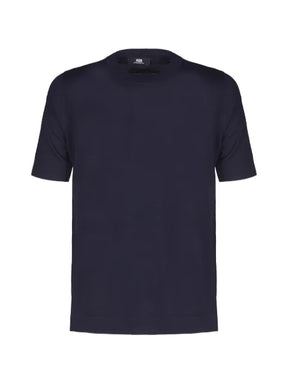 ALPHA STUDIO short-sleeved crew-neck sweater