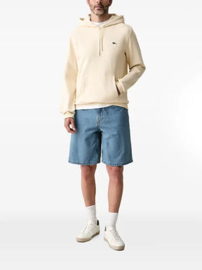 Lacoste logo-patch drawstring hoodie