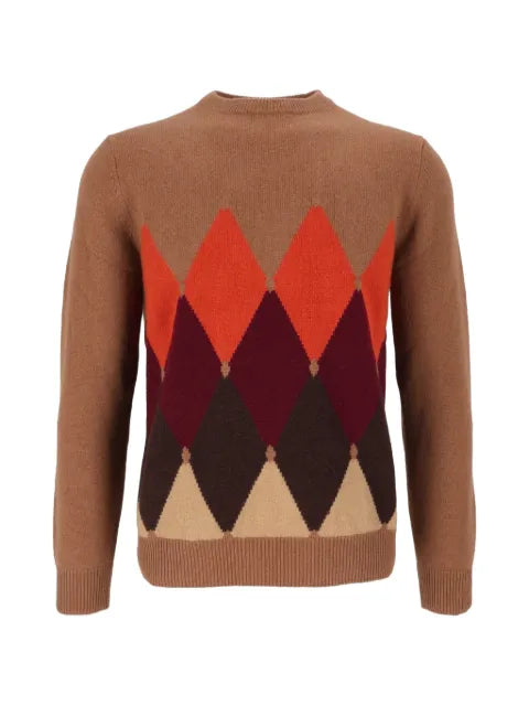 Ballantyne argyle cashmere sweater