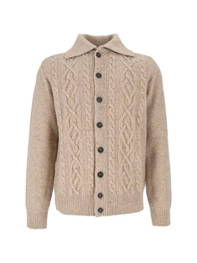 Peserico cable-knit button-up cardigan