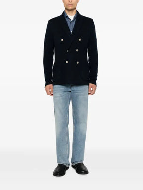 Eleventy double-breasted knitted jacket
