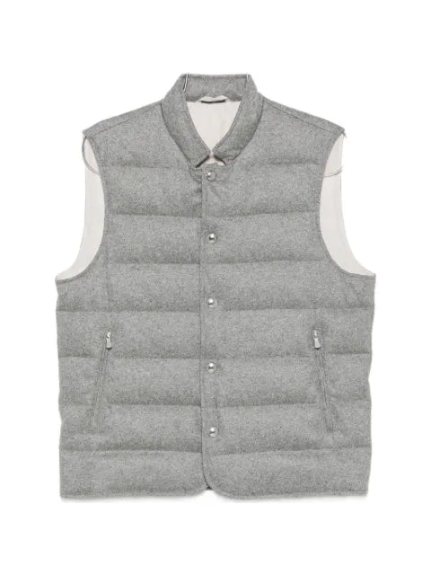 Eleventy quilted high-neck gilet