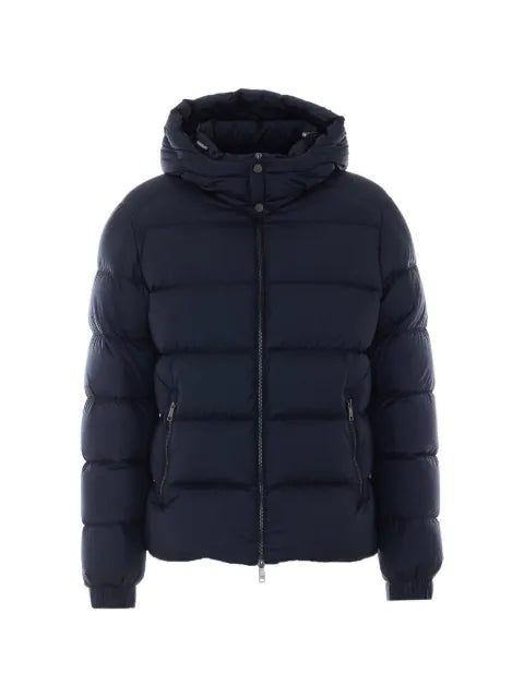 Add quilted hooded jacket