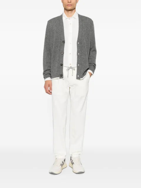 Eleventy contrast-trim cardigan