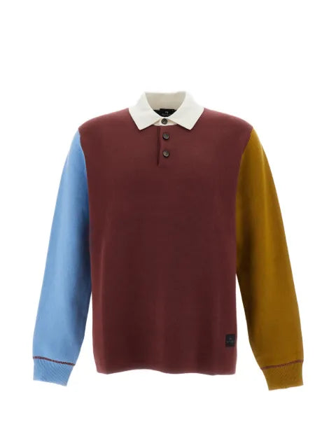 Paul Smith colour-block polo sweater