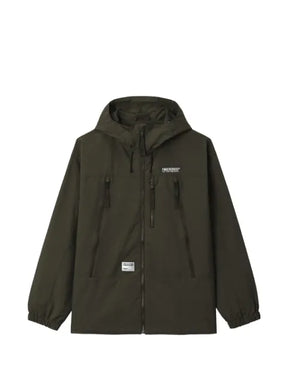 FINGERCROXX logo-print hooded jacket