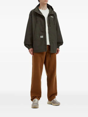 FINGERCROXX logo-print hooded jacket