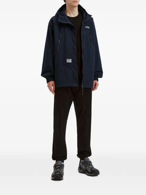 FINGERCROXX logo-print hooded jacket