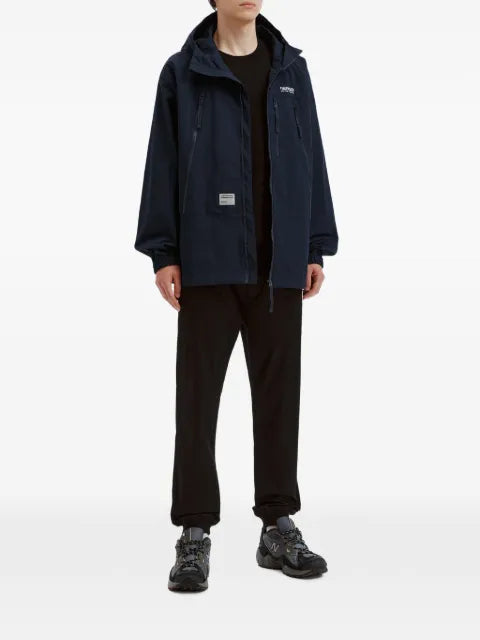 FINGERCROXX logo-print hooded jacket