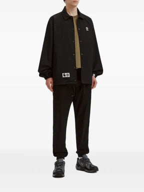 FINGERCROXX long-sleeve logo-patch jacket