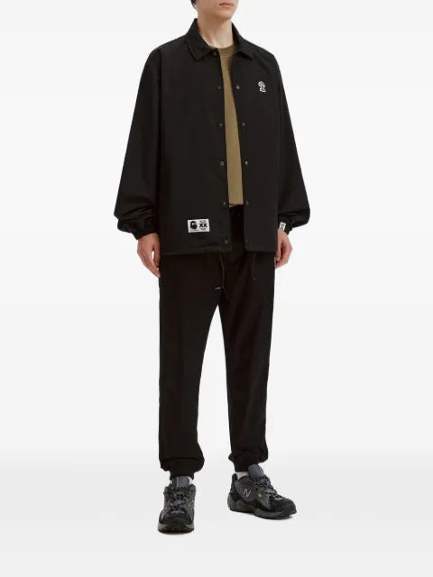 FINGERCROXX long-sleeve logo-patch jacket